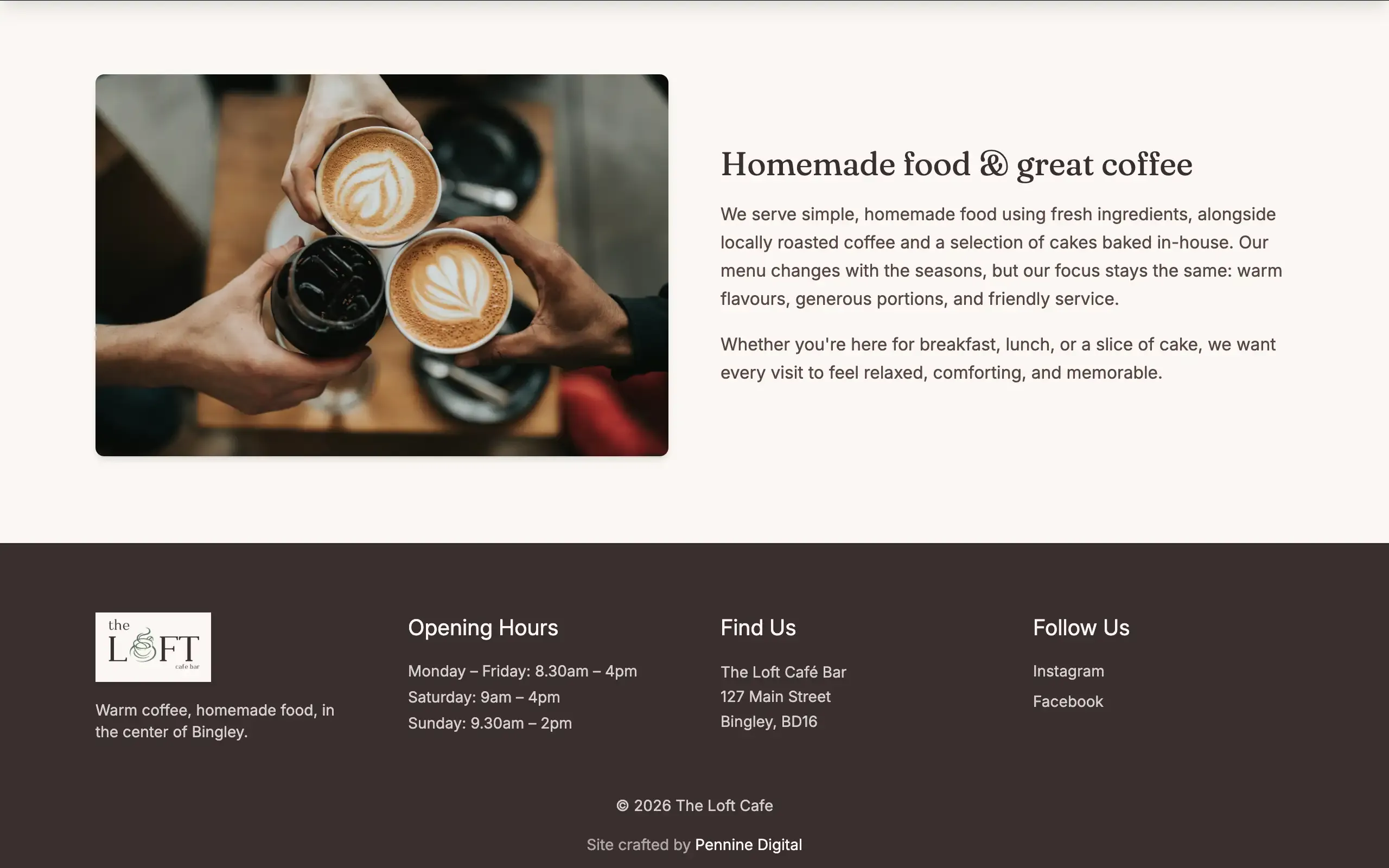 Loft Café - Mockup